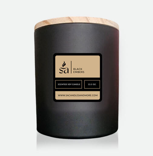 Black Embers 2 Wick Candles