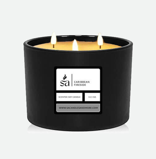 Caribbean Fireside Three Wick Candles hover