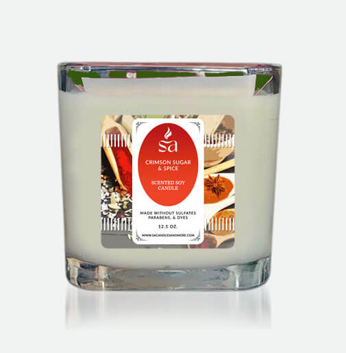 Crimson Sugar & Spice 2 Wick Candles