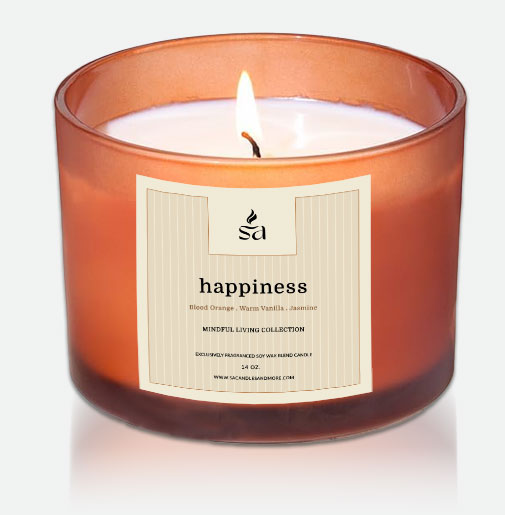 Happiness 2 Wick Candles