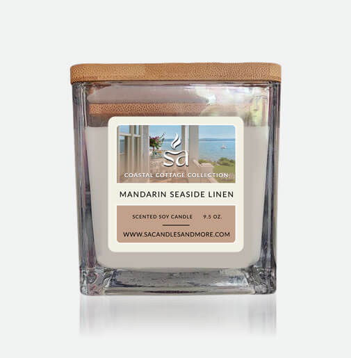 Mandarin Seaside Linen 2 Wick Candles hover