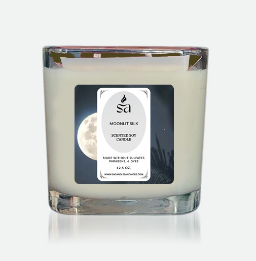 Moonlit Silk Three Wick Candles