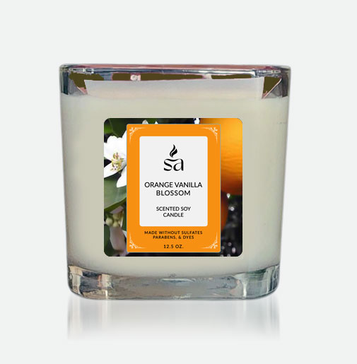 Orange Vanilla Blossom 2 Wick Candles hover