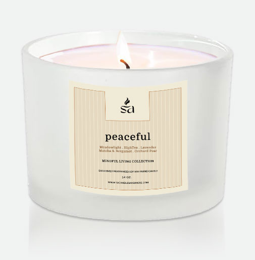 Peaceful Three Wick Candles hover