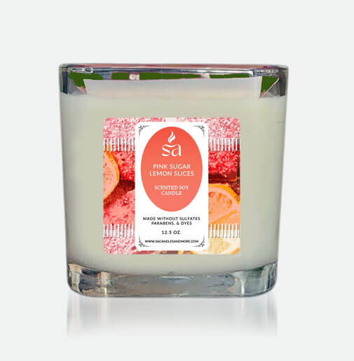 Pink Sugar Lemon Slices 2 Wick Candles