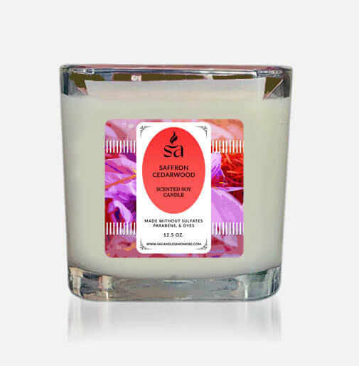 Saffron Cedarwood 2 Wick Candles hover