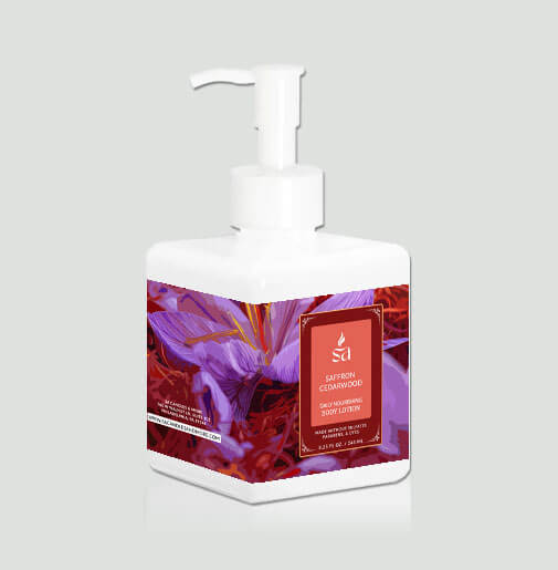 Saffron Cedarwood Body Lotion hover