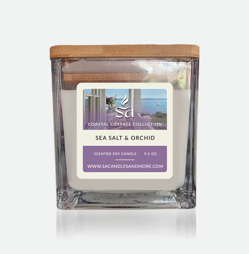 Sea Salt & Orchid 2 Wick Candles hover