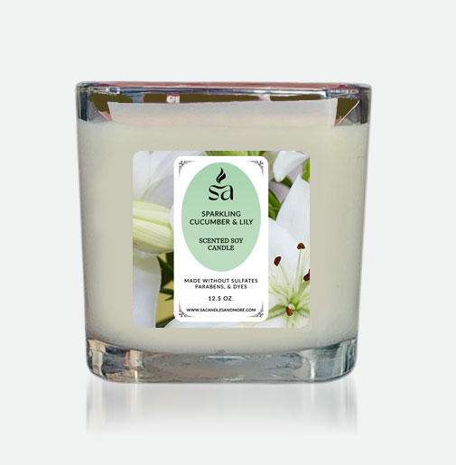 Sparkling Cucumber & Lily 2 Wick Candles