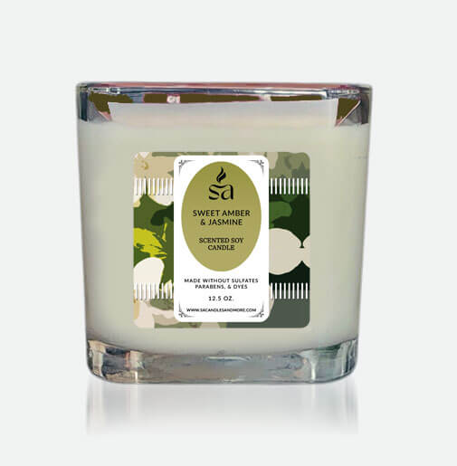 Sweet Amber & Jasmine 2 Wick Candles