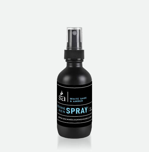 White Sage & Amber Room & Linen Spray