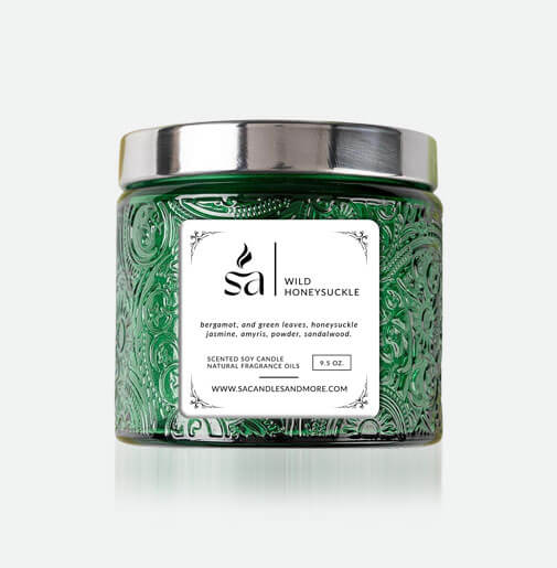 Wild Honeysuckle Single Wick Candles